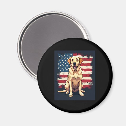 最高のラブラドール女子男性へイエロー・ラブラドール・レトリーバードッグレトリエフ マグネット (正面/裏面)
