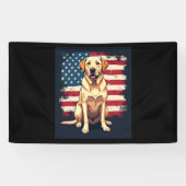 最高のラブラドール女子男性へイエロー・ラブラドール・レトリーバードッグレトリエフ 横断幕 (横)