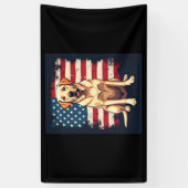 最高のラブラドール女子男性へイエロー・ラブラドール・レトリーバードッグレトリエフ 横断幕 (縦)