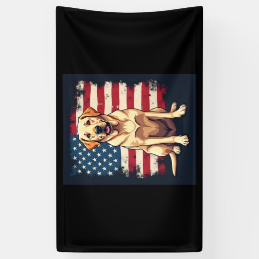 最高のラブラドール女子男性へイエロー・ラブラドール・レトリーバードッグレトリエフ 横断幕 (縦)