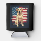 最高のラブラドール女子男性へイエロー・ラブラドール・レトリーバードッグレトリエフ 缶クーラー (正面)