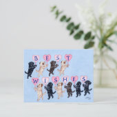 最高のラブラドール絵を描 ポストカード (スタンド正面)