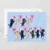 最高のラブラドール絵を描 ポストカード (正面/裏面)