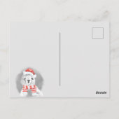 最高のラマ史上最少主義のクリスマス ポストカード (裏面)