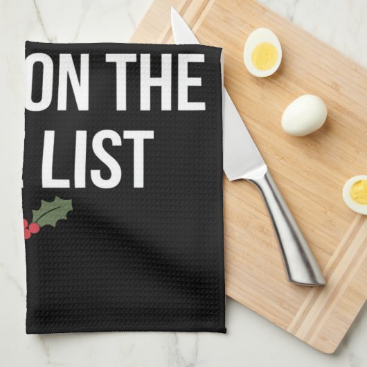 最高のリストのクリスマスに載っているだろう キッチンタオル (四つ折り)