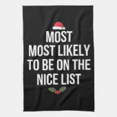 最高のリストのクリスマスに載っているだろう キッチンタオル (縦)