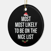 最高のリストのクリスマスに載っているだろう セラミックオーナメント (左)