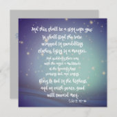 最高のルークのクリスマスカードで神に栄光 (正面/裏面)