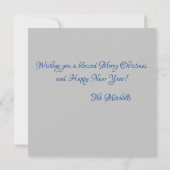 最高のルークのクリスマスカードで神に栄光 (裏面)