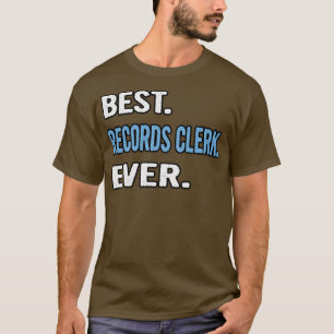 最高のレコード書記者常誕生日ギフトアイディア Tシャツ