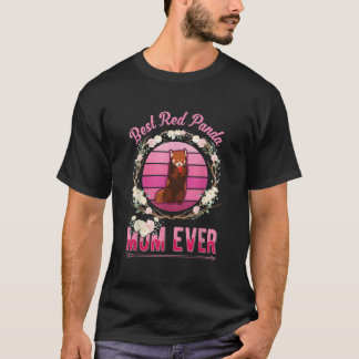 最高のレッサーパンダのママ Tシャツ