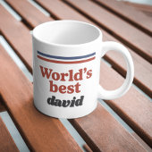 最高のレトロ70年代ネームタイポグラフィ コーヒーマグカップ