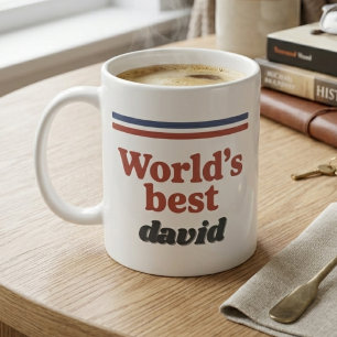 最高のレトロ70年代ネームタイポグラフィ コーヒーマグカップ