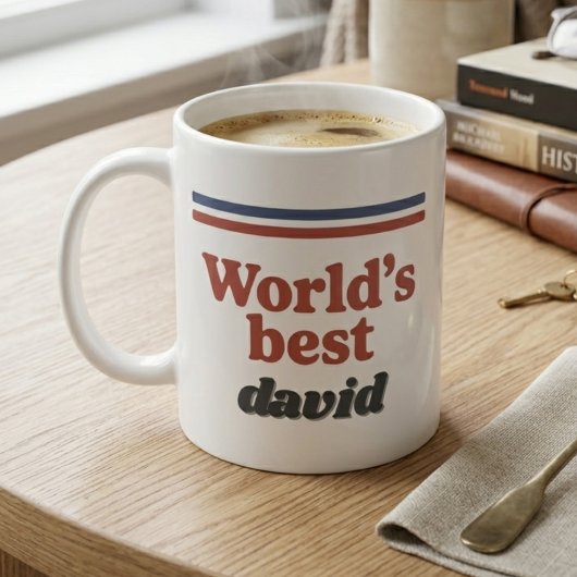 最高のレトロ70年代ネームタイポグラフィ コーヒーマグカップ