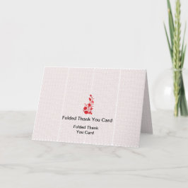 最高のロカスタマイズロ文字折り曲げサンキューカード サンキューカード