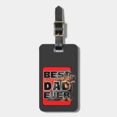 最高のロットワイラーパパエバー ラゲッジタグ (正面縦)