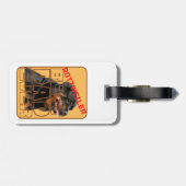 最高のロットワイラーパパエバー ラゲッジタグ (裏面横)