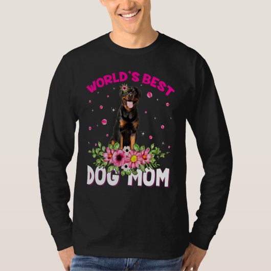 最高のロットワイラー犬ママ母の日 Tシャツ (正面)