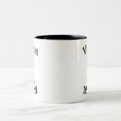 「最高のヴァイオリンの母」は今まで！母の日 ツートーンマグカップ (中央)