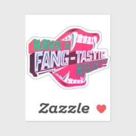 最高のヴァンパイアハロウィンナイトを！（最高に牙ばった夜を！） シール