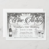 最高のヴィンテージのワインの試飲の招待状 招待状 (正面/裏面)