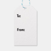 最高のヴィンテージクリスマスキッテンホリデーギフトラベル ギフトタグ (裏面)