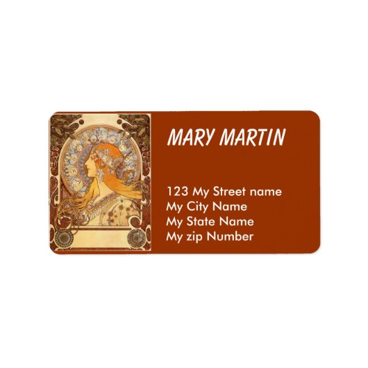 最高のヴィンテージ住所 シール (正面)