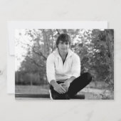 最高のヴィンテージ卒業パーティー招待状 フォト 招待状 (裏面)