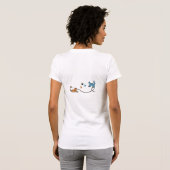 最高の一日を！のぞきこむ子猫 Tシャツ (裏面フル)