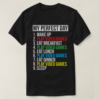 最高の一日 楽しいゲーマーデザイン Tシャツ