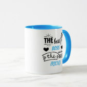 最高の上司が最高の友達になる ギフト オーダーメイド マグカップ (正面右)