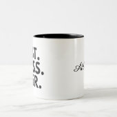 最高の上司だね 名入れ  ツートーンマグカップ (中央)