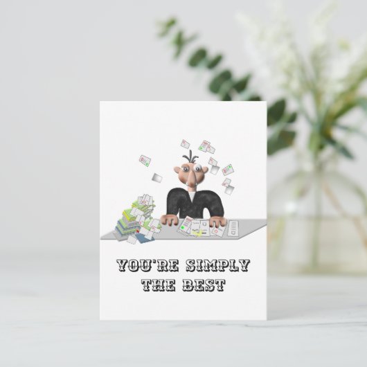 最高の上司です。オリジナルメッセージ ポストカード (スタンド正面)