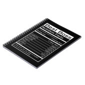 最高の上司栄養成分 笑える名言 ノートブック (左側)