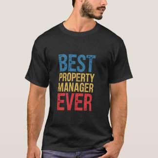 最高の不動産管理者 ビジネスオーナー 夫 Tシャツ