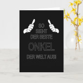 最高の世の中のおじ カード (黄色い花)