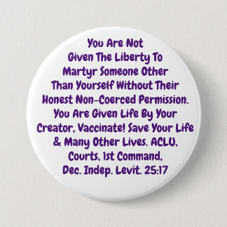 最高の予防接種に向けて！ 缶バッジ