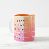 最高の人材は女性であるという意識改革 ツートーンマグカップ (正面左)