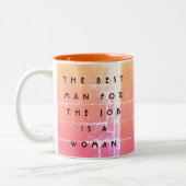 最高の人材は女性であるという意識改革 ツートーンマグカップ (左)