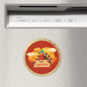 最高の人気がある幸せ感謝祭ギフトマグネット マグネット (インサイチュ (食洗機))