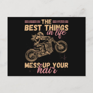 最高の人生の中で髪のバイクを台無しにする ポストカード