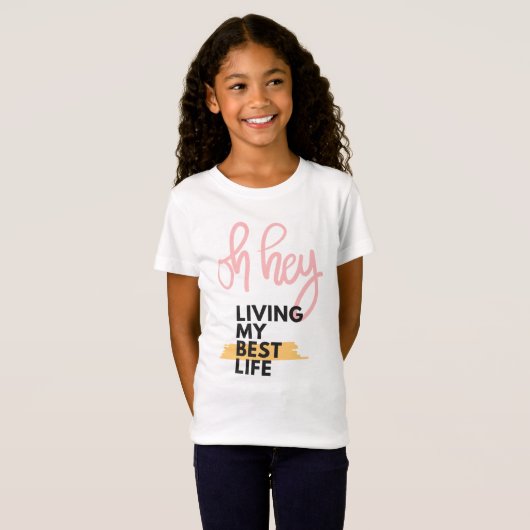 最高の人生を生きてるTシャツ Tシャツ (正面フル)