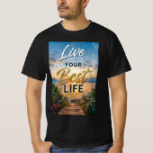 最高の人生を生きよう Tシャツ (正面)