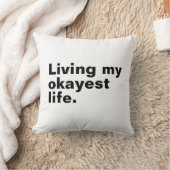 最高の人生を生きる。おもしろい基本文字デザイン クッション (ブランケット)