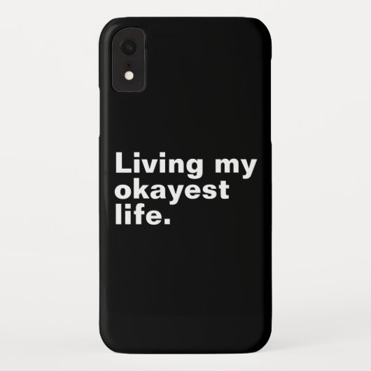 最高の人生を生きる。おもしろい基本文字デザイン Case-Mate iPhoneケース (裏面)