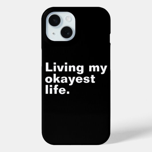 最高の人生を生きる。おもしろい基本文字デザイン Case-Mate iPhoneケース (裏面)