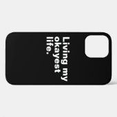 最高の人生を生きる。おもしろい基本文字デザイン Case-Mate iPhoneケース (裏面 (横))