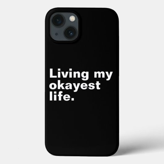最高の人生を生きる。おもしろい基本文字デザイン Case-Mate iPhoneケース (裏面)