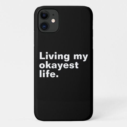 最高の人生を生きる。おもしろい基本文字デザイン Case-Mate iPhoneケース (裏面)