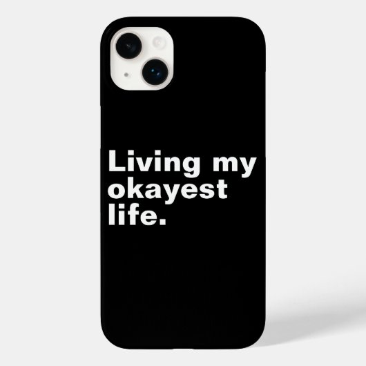 最高の人生を生きる。おもしろい基本文字デザイン Case-Mate iPhoneケース (裏面)